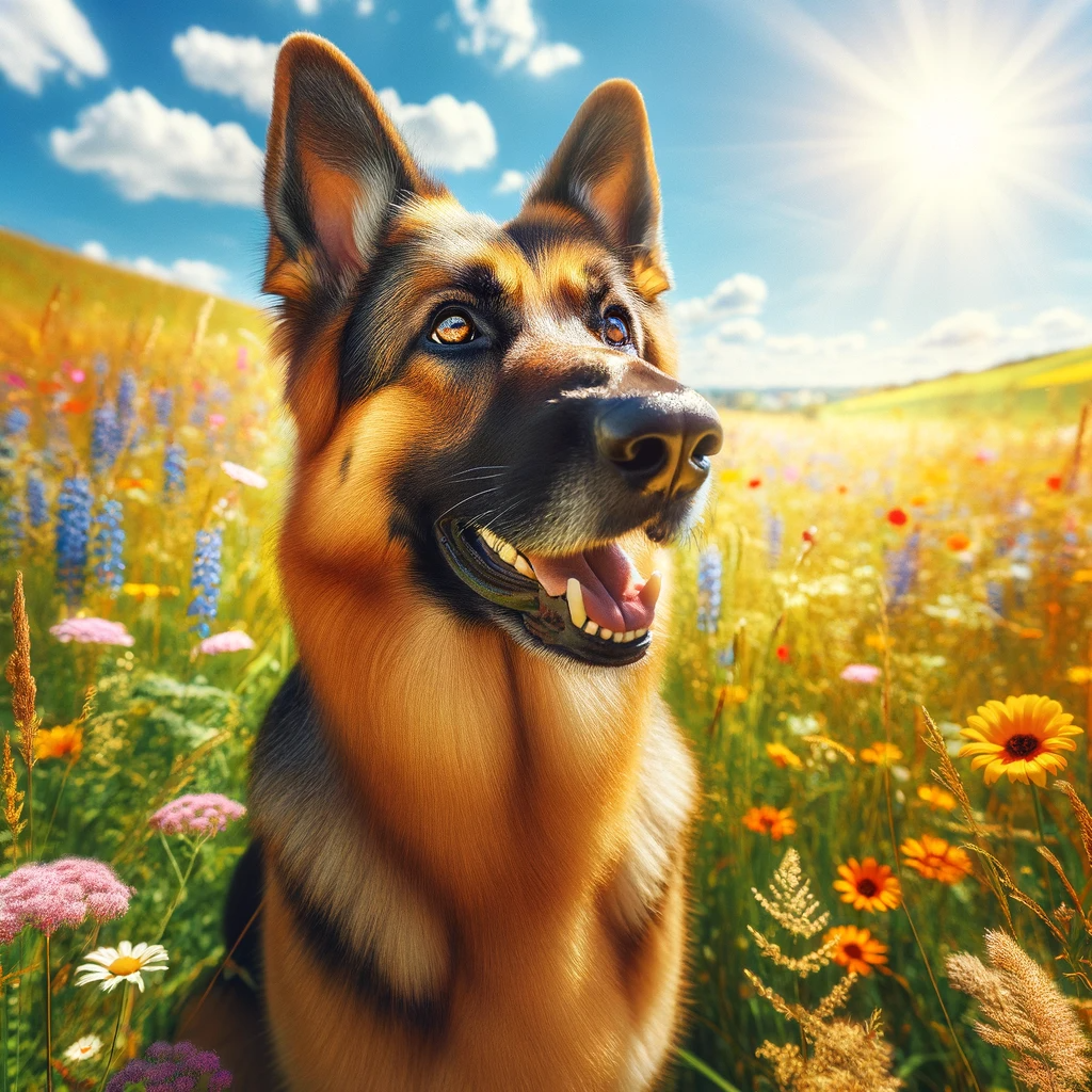 Like a loyal companion on a sunny path, let your dreams guide you through life’s vibrant meadows.